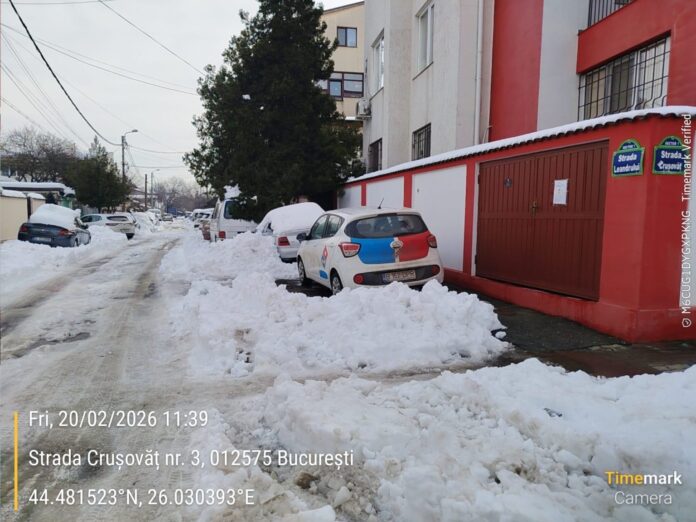 Ninsoarea s-a oprit, Primăria Sector 1 impune termene de deszăpezire