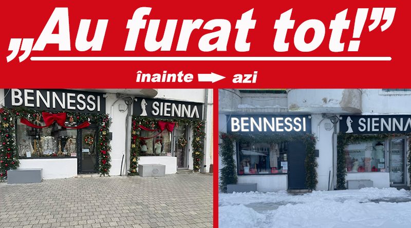 Magazin de pe Cuza Vodă vandalizat de patru tinere