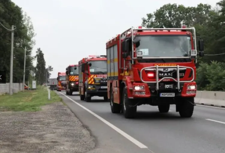 Pompierii din Dej testează intervenția în caz de urgență la spital