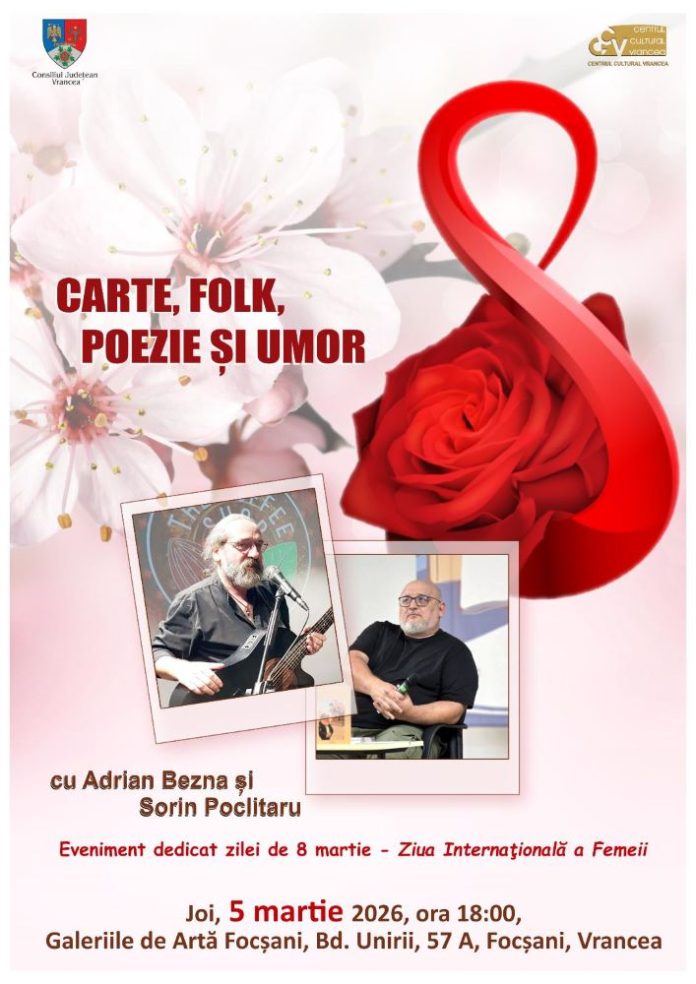 Seară artistică dedicată femeilor, la Galeriile de Artă Focșani