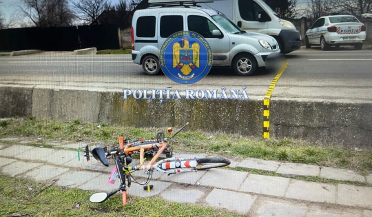 Accident mortal în comuna Giurgița, un biciclist pierde viața