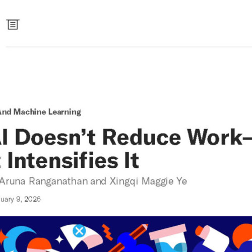 Studiul arată că inteligența artificială nu reduce munca, ci o intensifică