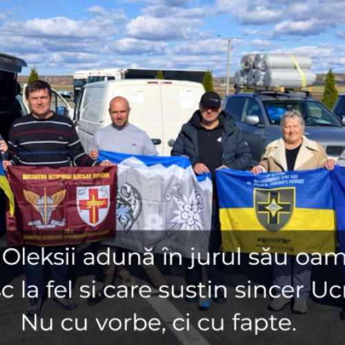 Un român dedicat ajută Ucraina de patru ani, aducând ajutoare pe front