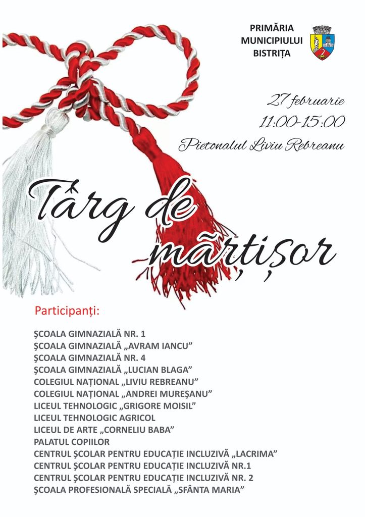 Mărțișoare handmade de primăvară, create de elevi din Bistrița