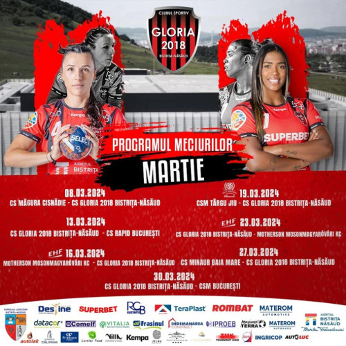 Gloria are 7 Meciuri Cruciale în Martie: 3 pentru Final Four, 2 Derby-uri în Campionat