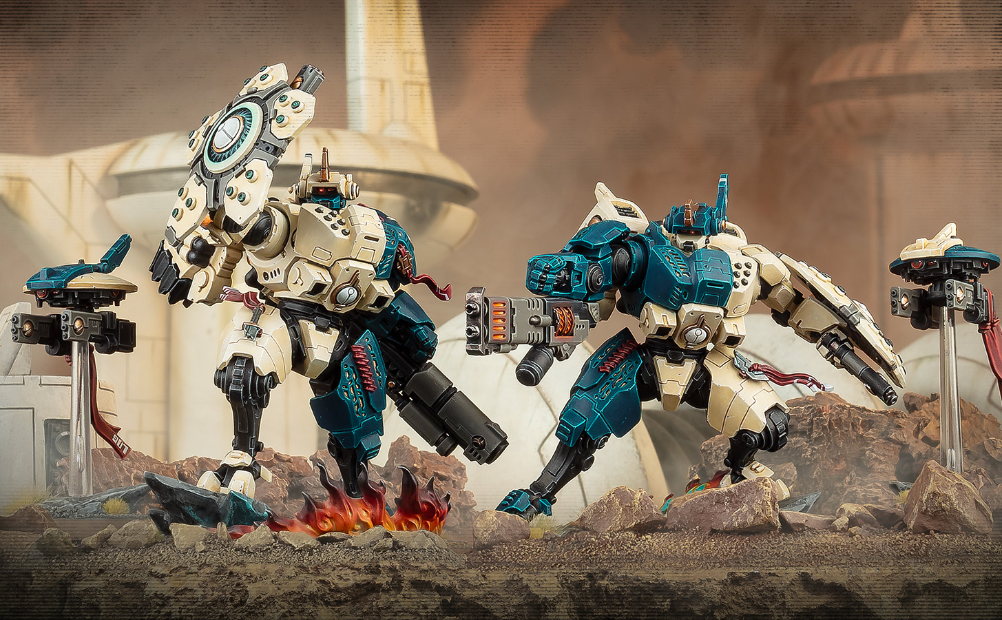 Fișa de date a armelor Twin Lance din Imperiul T’au îți permite să excelezi în luptele de aproape