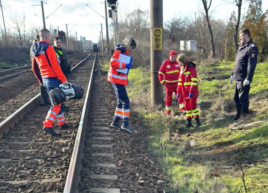 Accident feroviar tragic la Craiova: un bărbat de 62 de ani a decedat