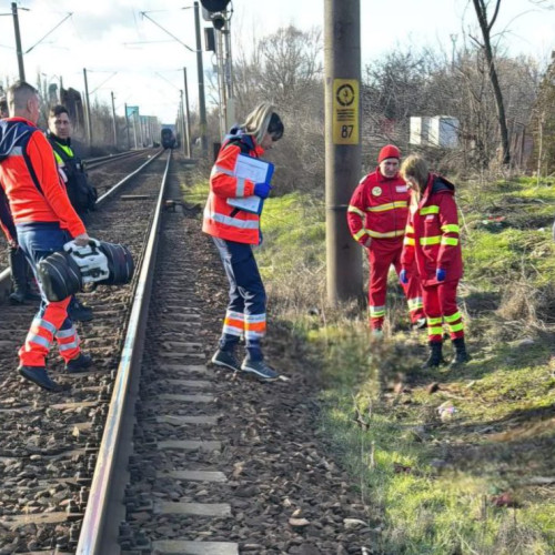 Accident feroviar tragic la Craiova: un bărbat de 62 de ani a decedat