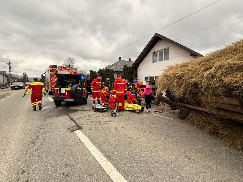Intervenție rapidă a echipajelor de urgență la Prundu Bârgăului