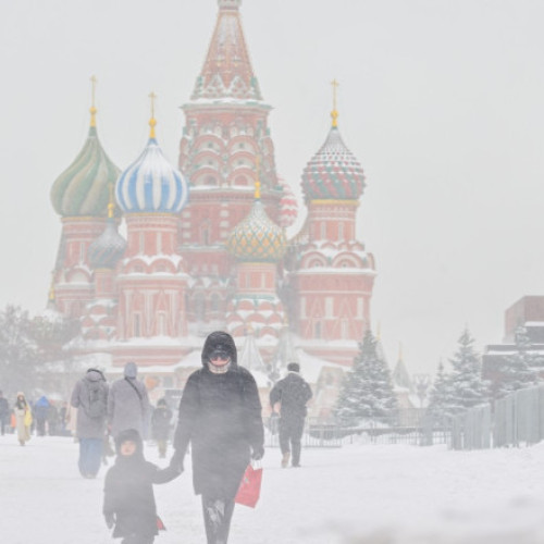 Record de zăpadă în Moscova: Grosimea stratului depășește 80 de centimetri