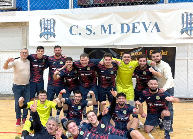 West Deva triumfă în fața Autobergamo cu 7-4 în meciul de futsal