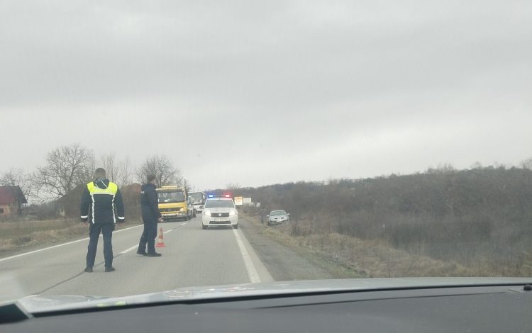 Accident rutier la Remeți, în Maramureș, trafic deviați temporar