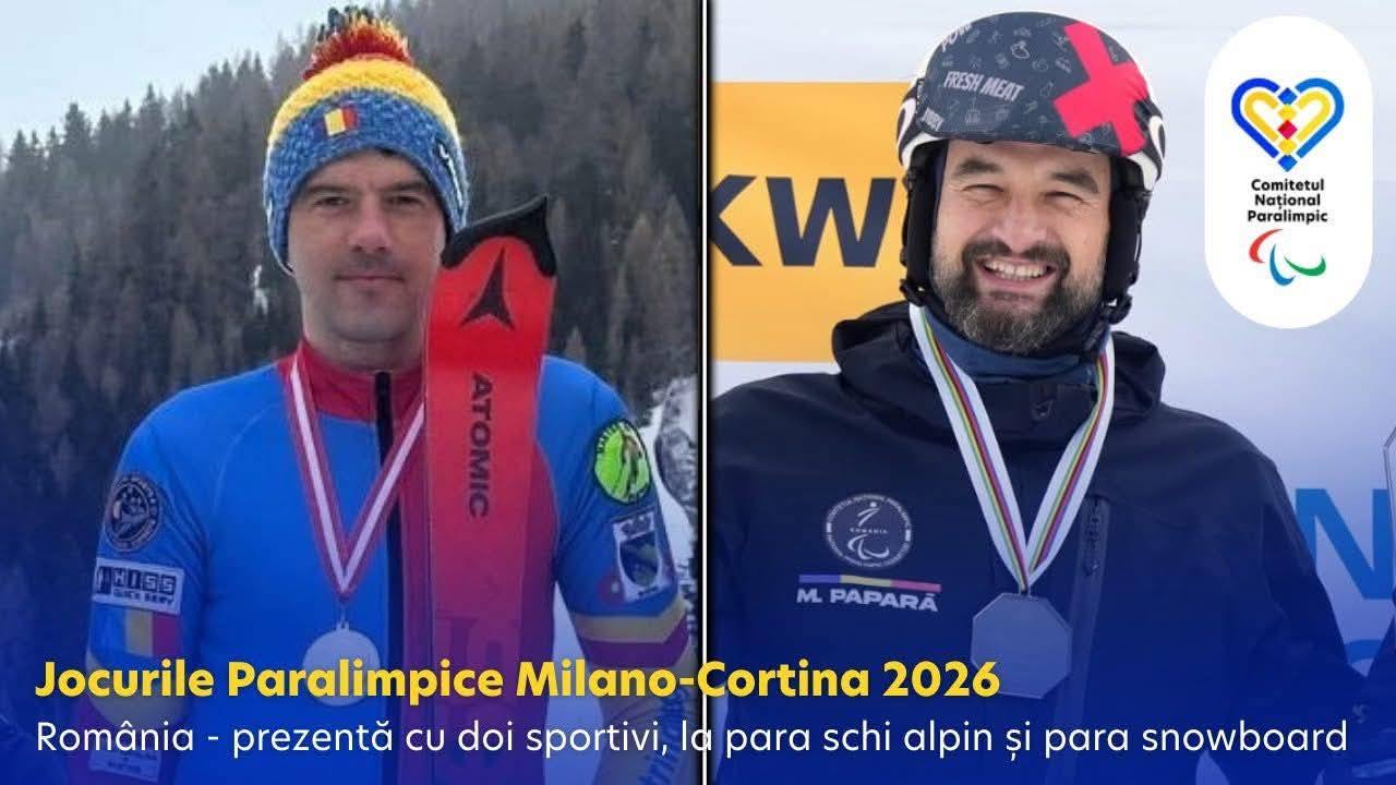 Sportivii români pregătiți pentru Jocurile Paralimpice de Iarnă de la Milano-Cortina