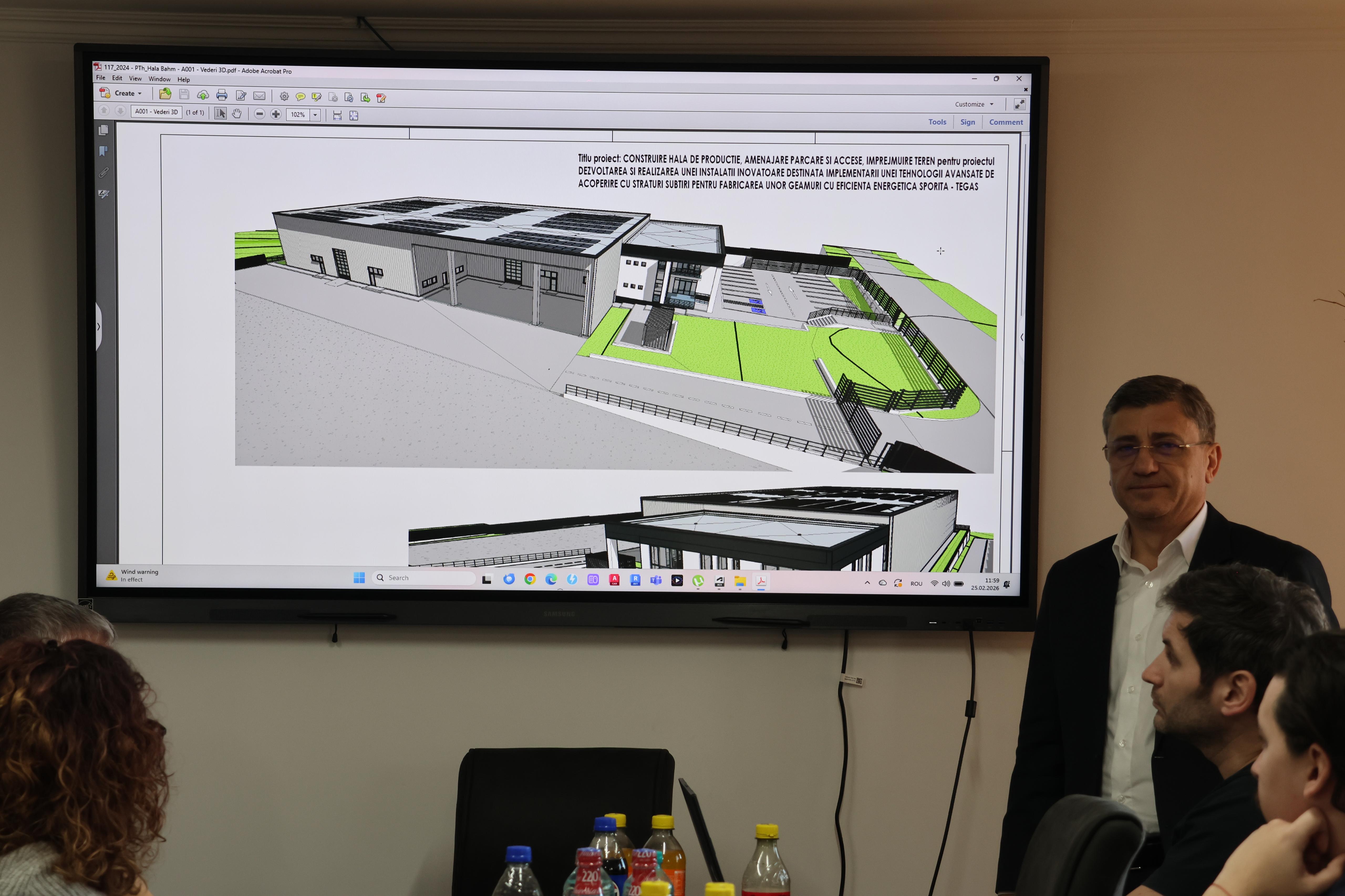 Bahm Construcţii Botoşani avansează cu fabrica de geamuri inteligente Tegas