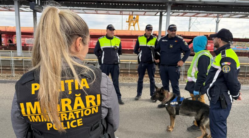Captură de migranți ilegali în trenul internațional de la Simeria