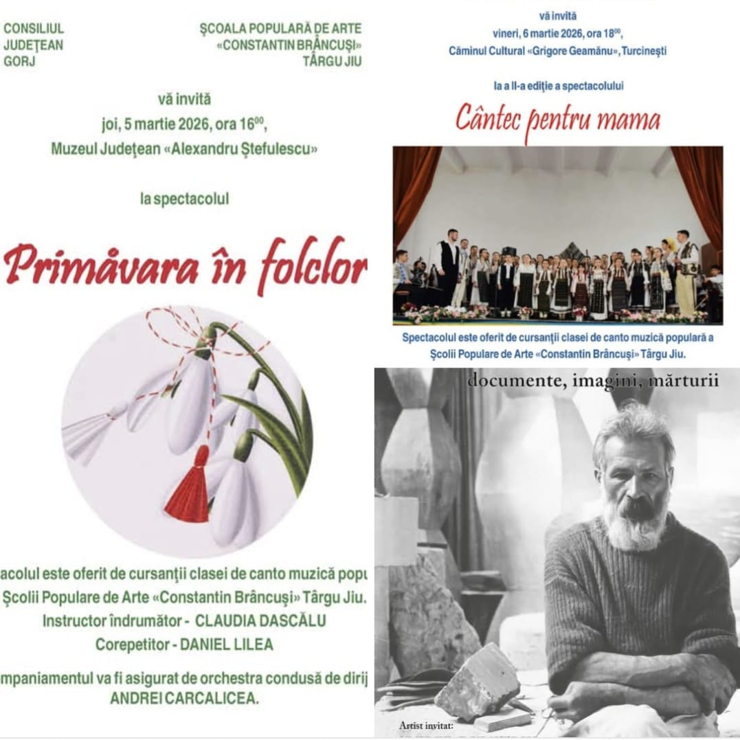 Gorjul pregătește o serie de evenimente culturale de primăvară
