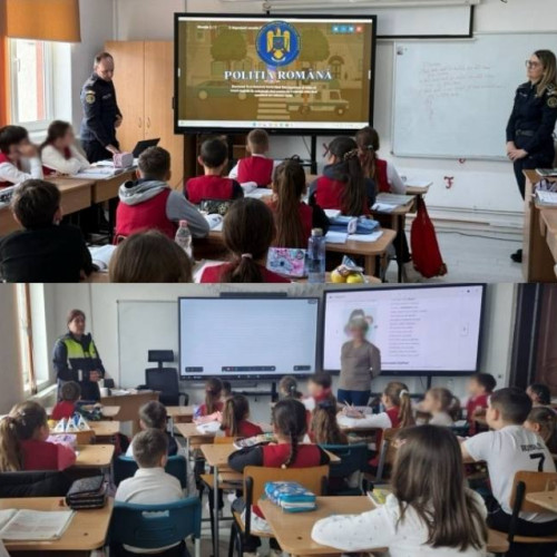 Polițiștii din Dâmbovița combat absenteismul și violența școlară