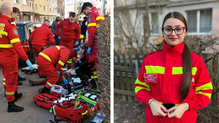 O tânără voluntară din Baia Mare salvează un bărbat inconștient