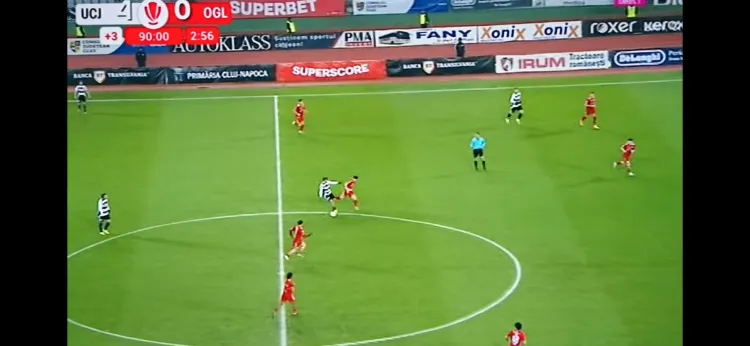 Universitatea Cluj învinge Oțelul Galați cu 4-0 pe teren propriu