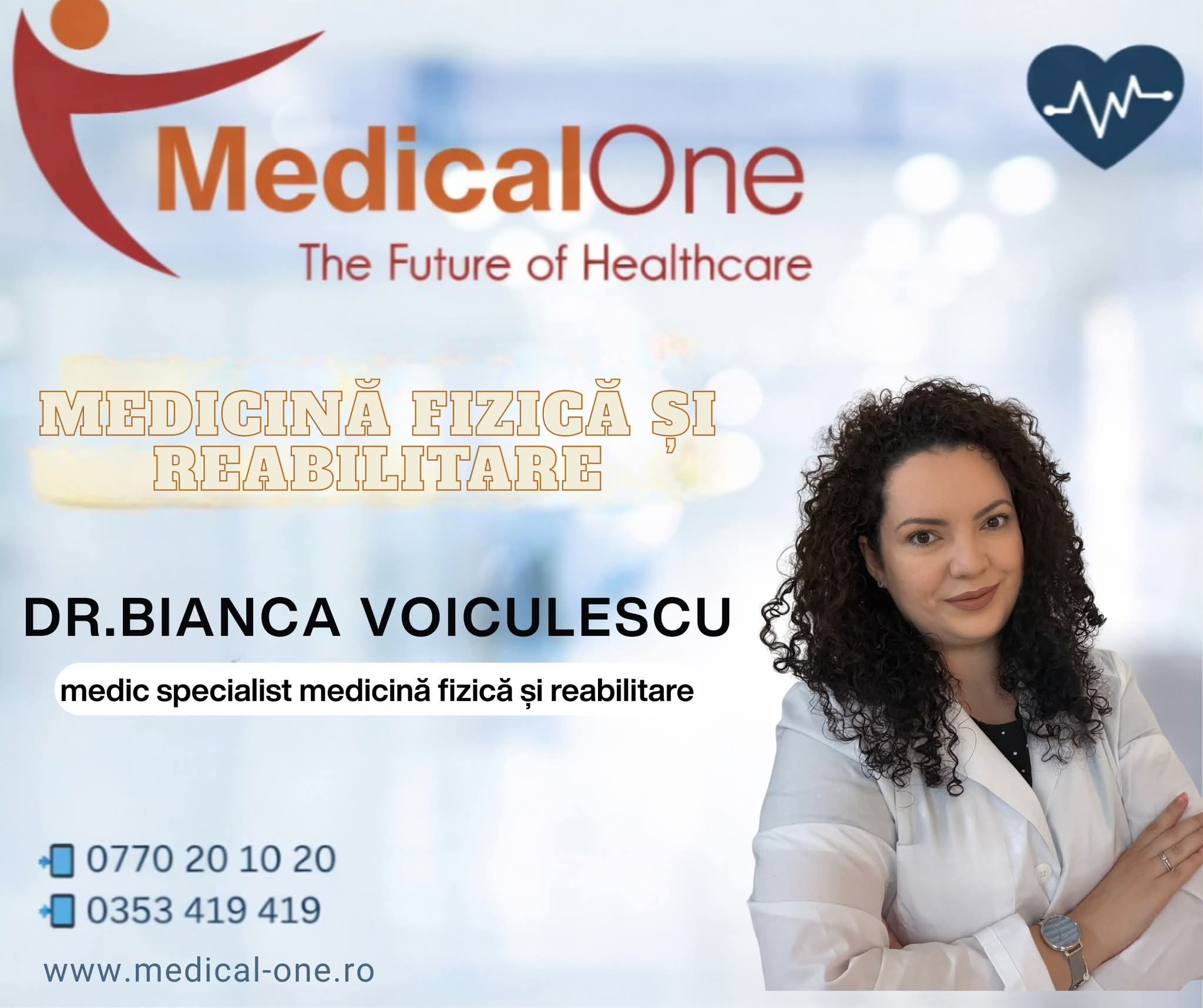 Clinica Medical One angajează un nou specialist în Medicină Fizică