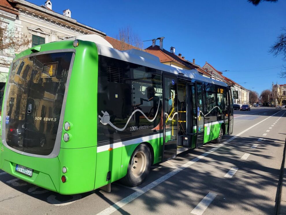 Autobuzele electrice de pe Linia Verde, bilanț pozitiv în 2026