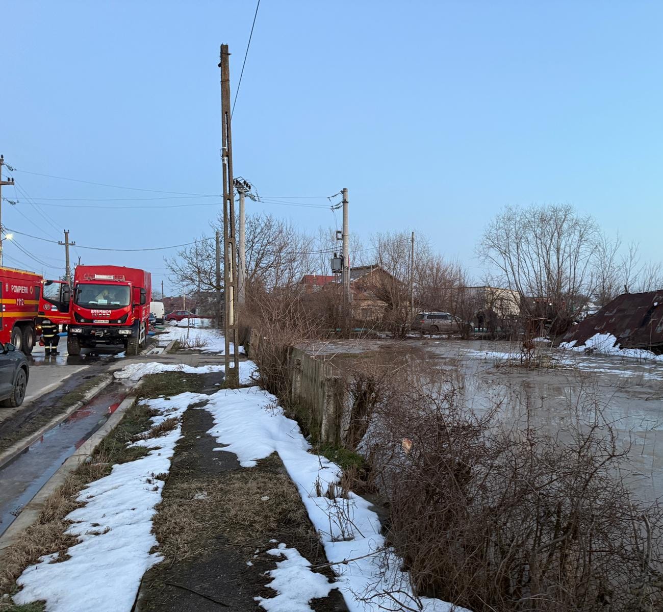 Cod portocaliu de inundații în județul Giurgiu, măsuri de evacuare în derulare