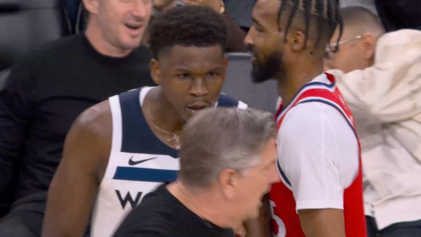 Anthony Edwards îl ceartă pe Chris Finch după un coș decisiv cu Clippers