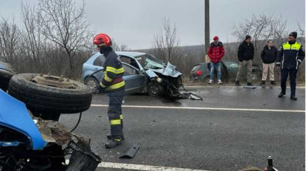 Accident grav în Popricani, Iași, cu șase persoane implicate