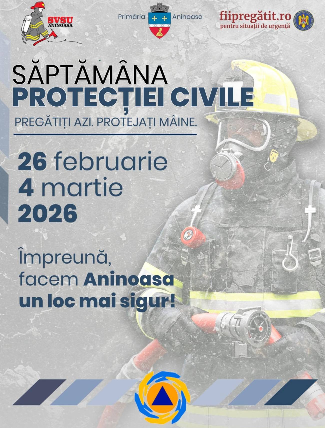 Săptămâna Protecției Civile, începută în Aninoasa, promovează pregătirea comunității