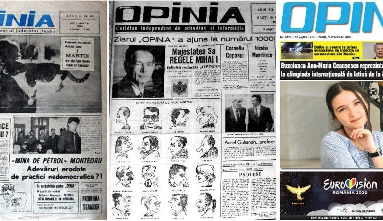 OPINIA Buzău sărbătorește 36 de ani ca prim ziar independent