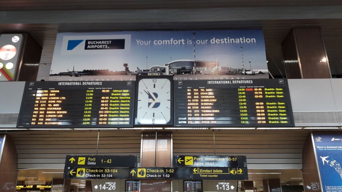 34 de zboruri anulate pe Aeroportul Henri Coandă din cauza conflictului din Orientul Mijlociu