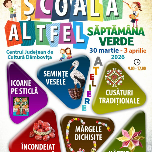 Centrul Județean de Cultură Dâmbovița organizează „Școala Altfel/Săptămâna Verde”
