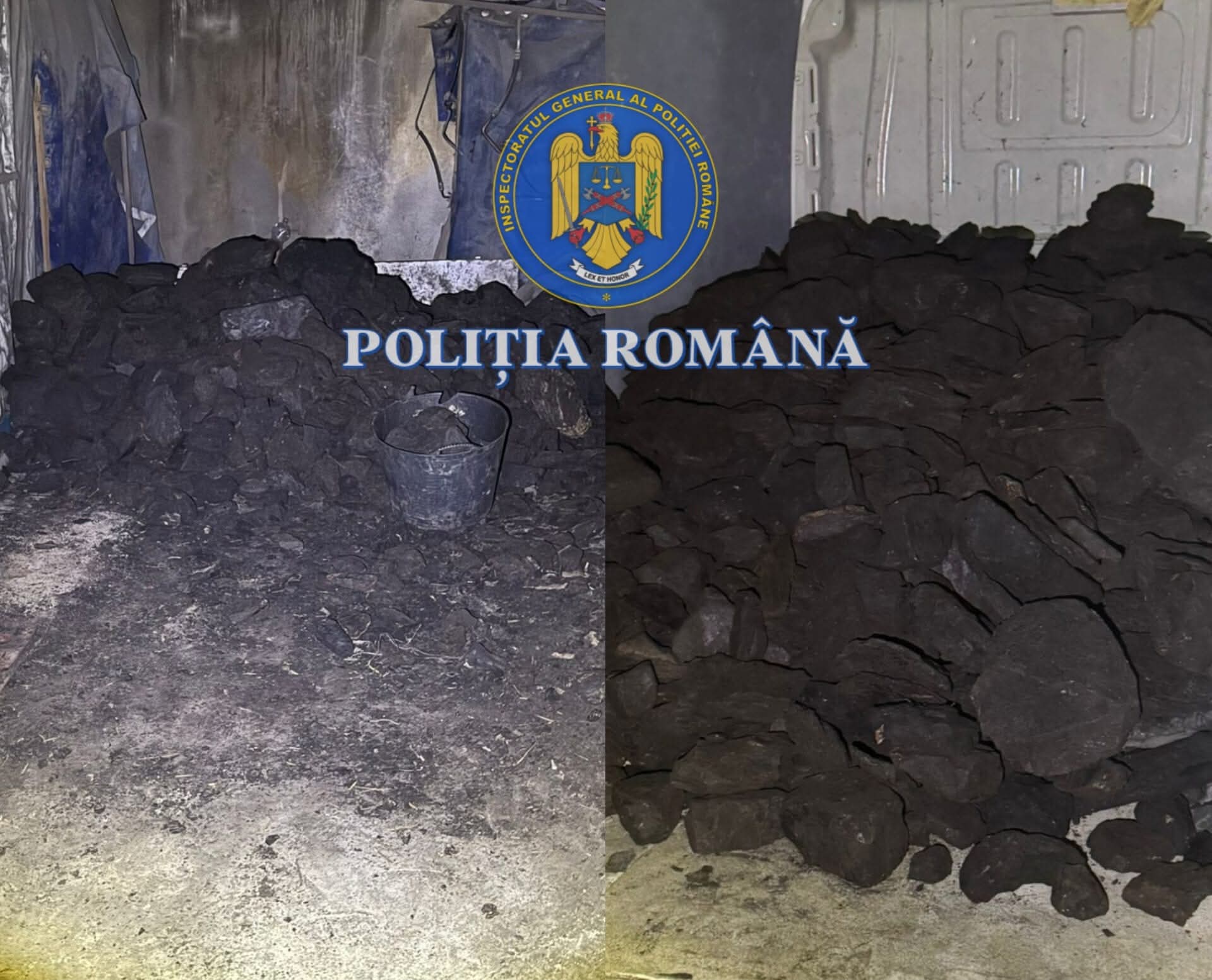 Poliția Dolj confiscă două tone de cărbune în urma unei acțiuni anti-furt
