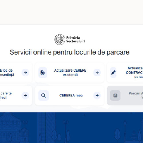 Înscrierea pentru parcările de reședință în Sectorul 1 se face acum online