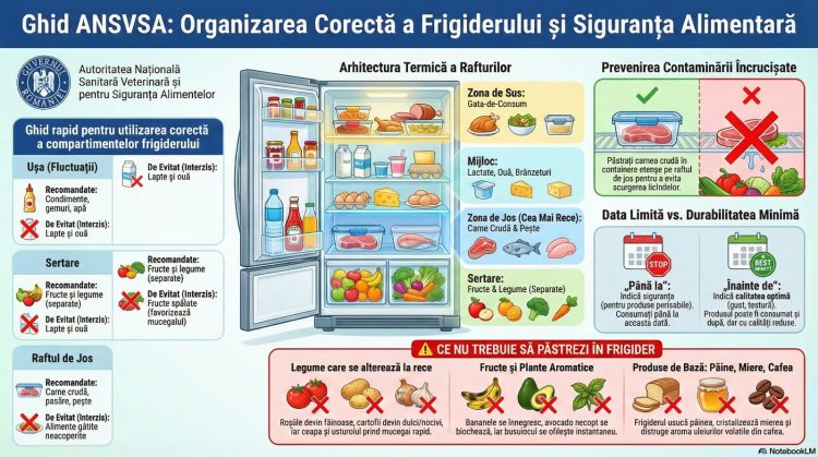 ANSVSA oferă sfaturi utile pentru păstrarea alimentelor proaspete
