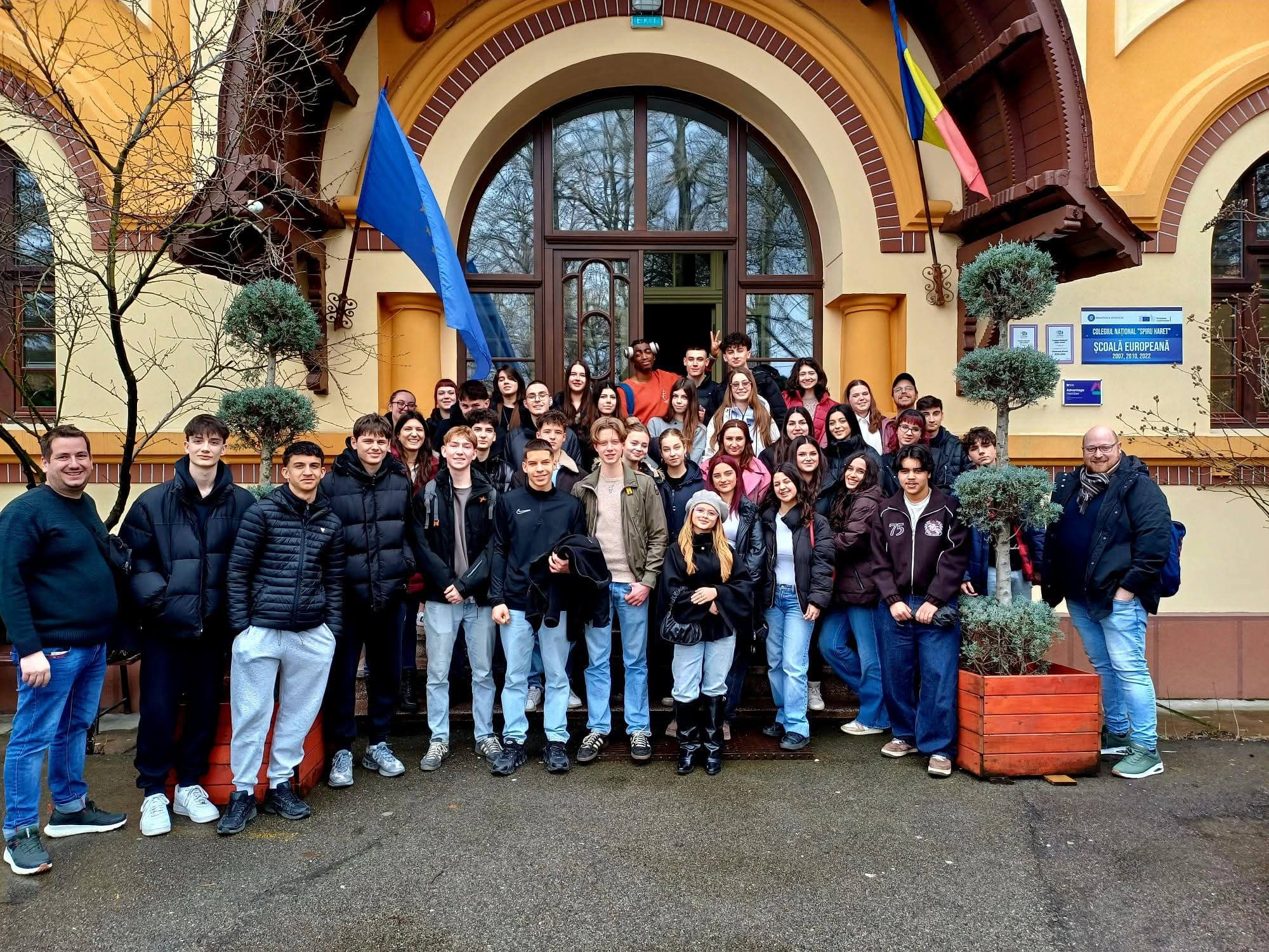 Elevi din Olanda și Grecia, găzduiți la Colegiul „Spiru Haret” din Târgu Jiu