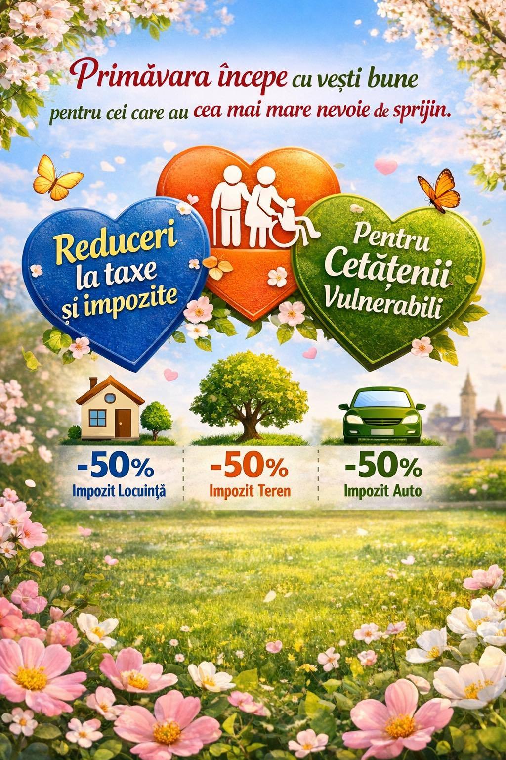 Reduceri semnificative ale impozitelor la Titu pentru persoanele vulnerabile