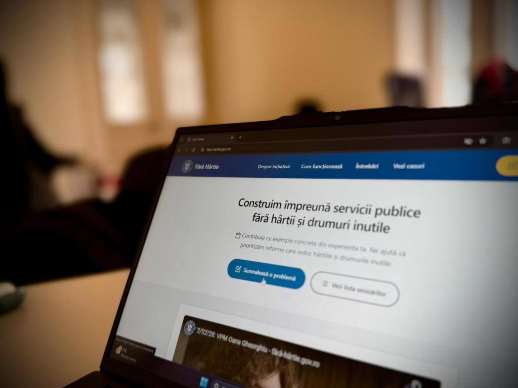 Platforma „Fără hârtie” facilitează sesizările privind problemele administrative
