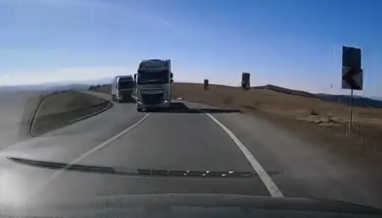 Incident șocant pe drumurile din Cluj: un șofer riscă o tragedie