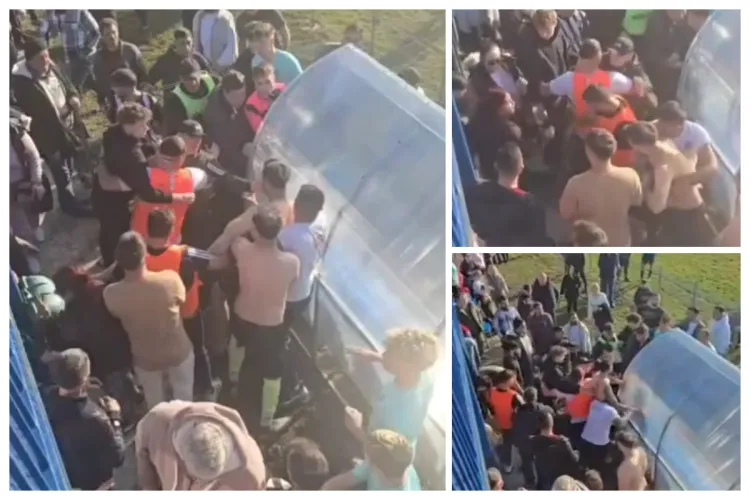Finala Cupei României în Liga a V-a din Cluj se transformă în violențe