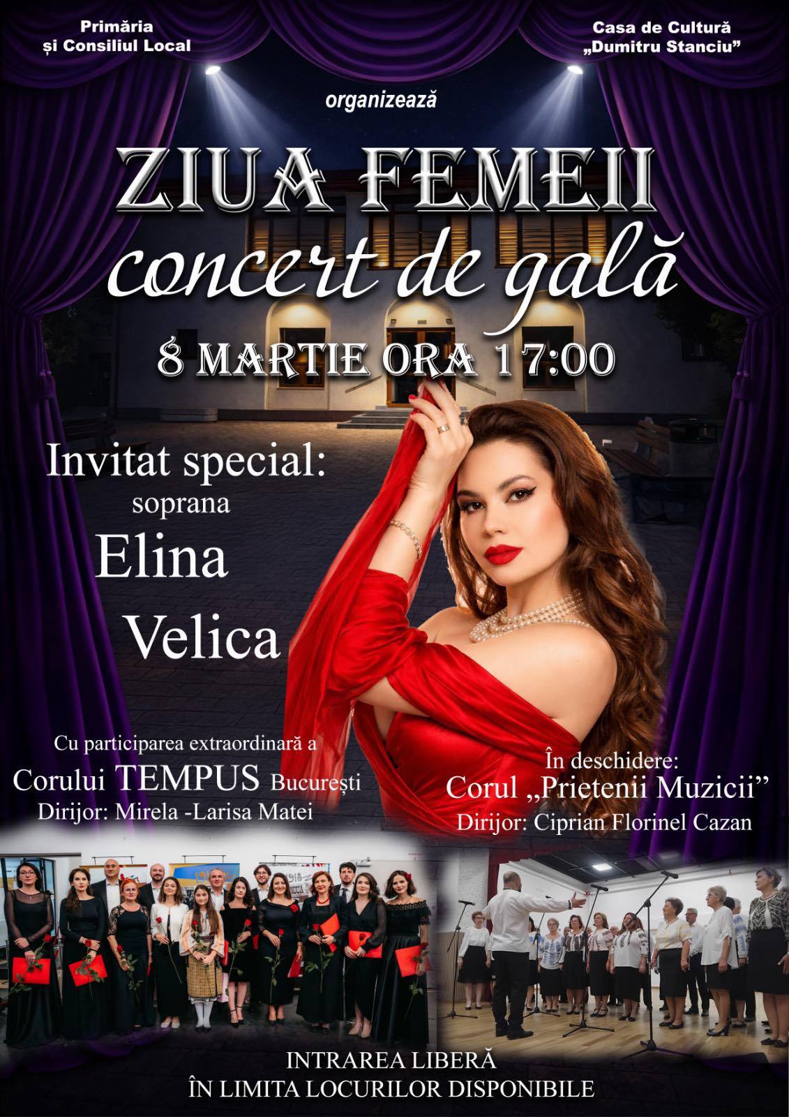 Concert de gală la Găești cu ocazia Zilei Femeii