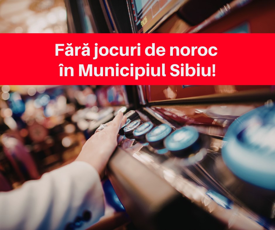 USR lansează petiție pentru interzicerea jocurilor de noroc în Sibiu