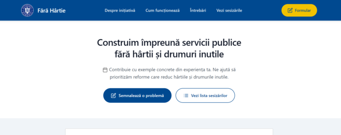 Guvernul a lansat platforma online „Fără hârtie” pentru administrarea eficientă a sesizărilor