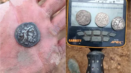 Monede grecești vechi de 2.300 de ani descoperite în Prigoria