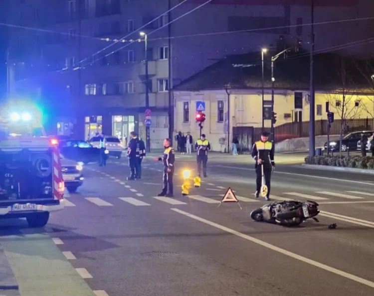 Accident grav pe Calea Moților: un tânăr lovit de un autoturism