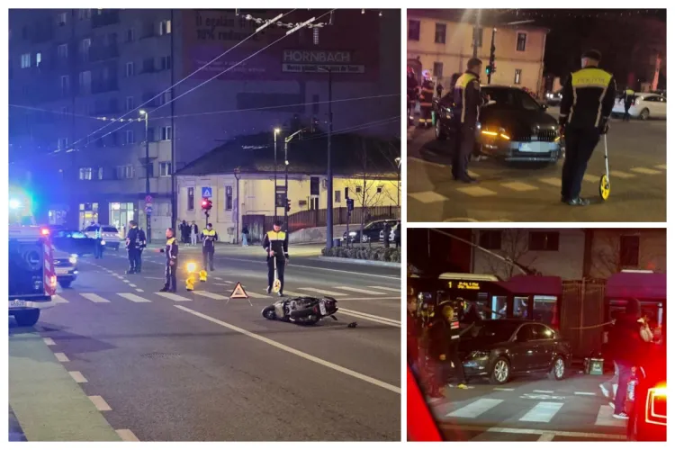 Accident grav pe Calea Moților din Cluj-Napoca