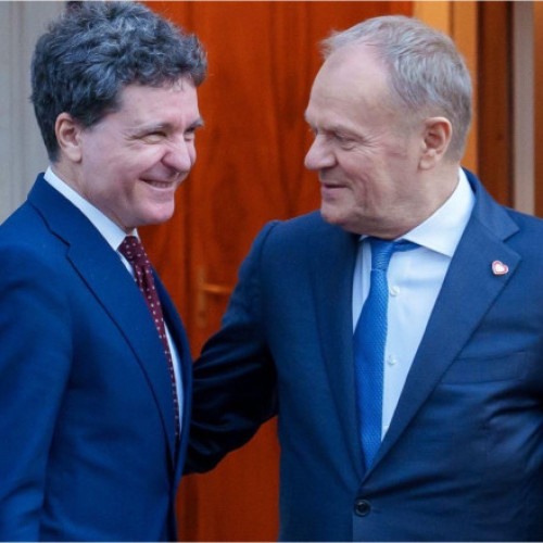 Nicușor Dan și Donald Tusk discută despre securitatea europeană și sprijinul pentru Ucraina