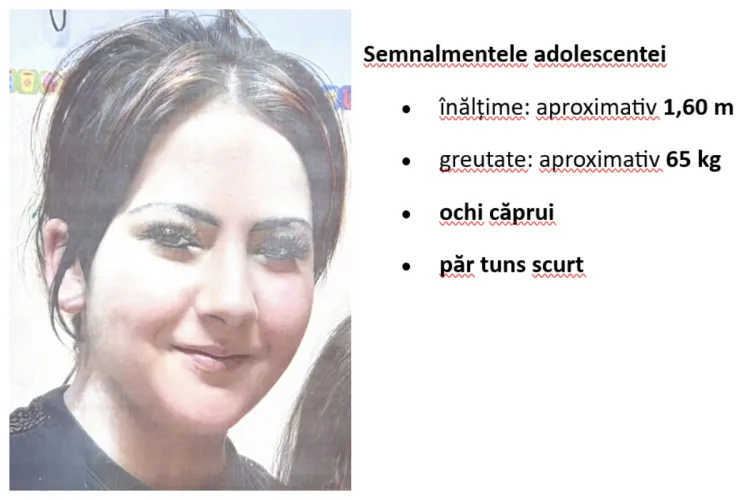 Alertă în Cluj-Napoca după dispariția unei adolescente de 15 ani