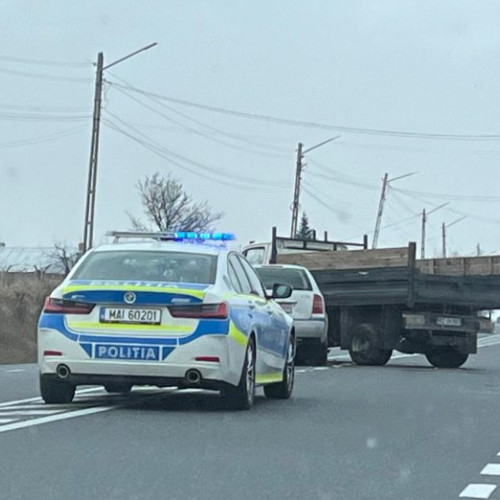 Accident rutier pe DN2-E85 în Dumbrăveni: Autoturism și autoutilitară s-au ciocnit