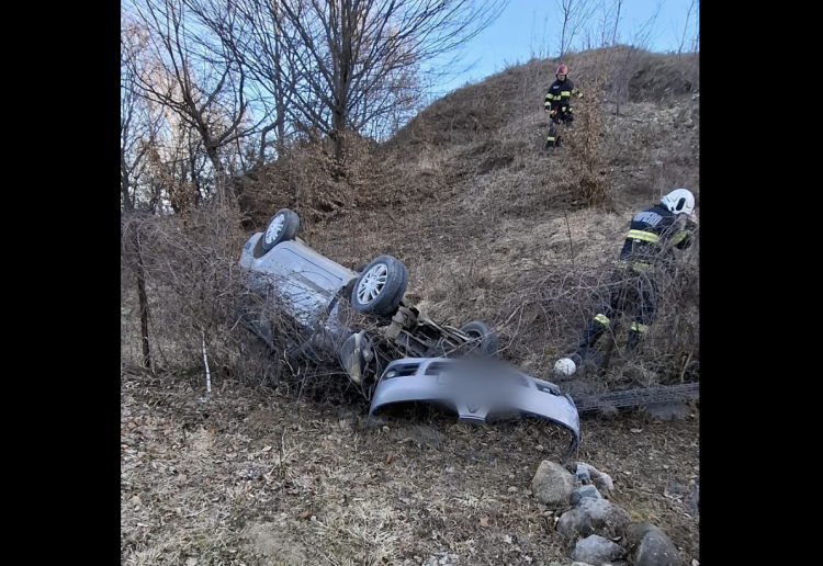 Accident grav pe drumul din Sălicea, în Cluj